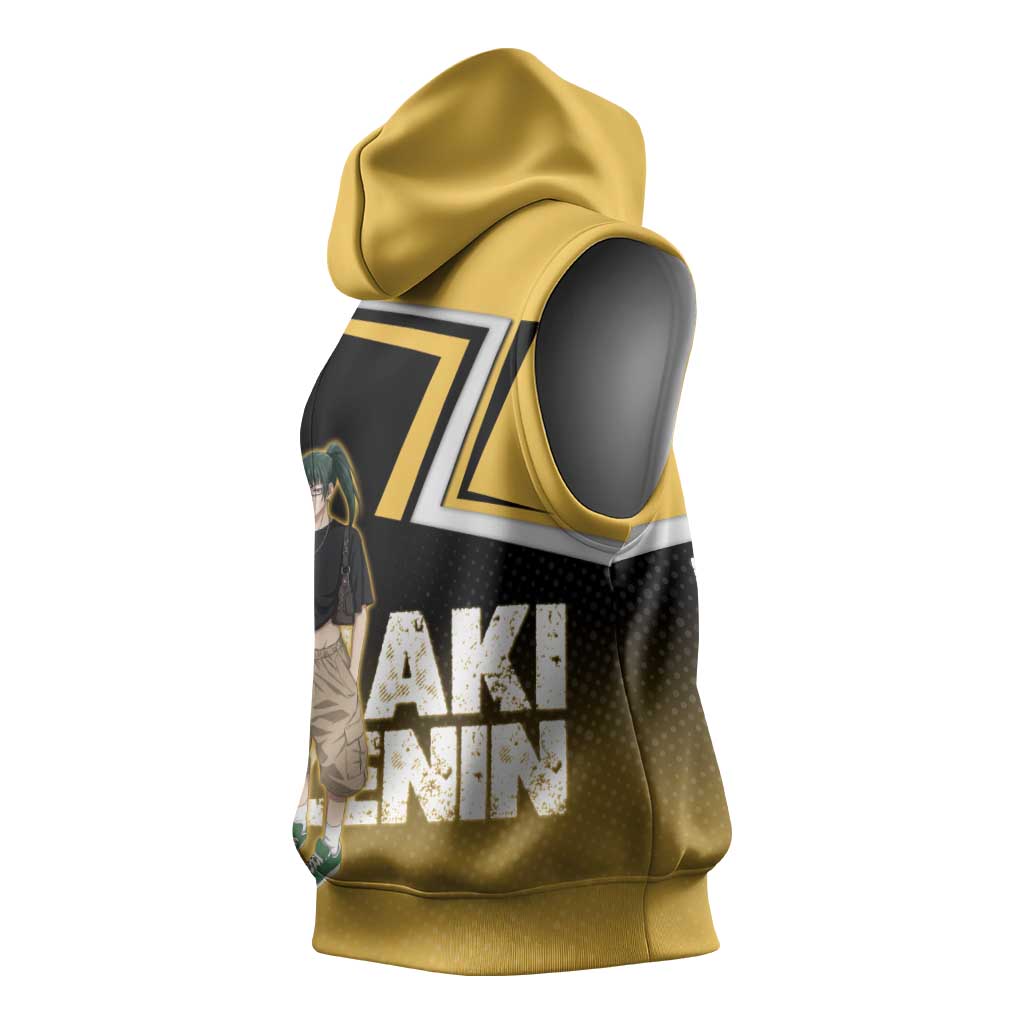 Maki Zenin Sleeveless Hoodie Jujutsu Kaisen Streetwear Style