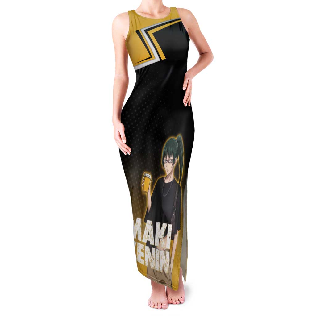 Maki Zenin Tank Maxi Dress Jujutsu Kaisen Streetwear Style