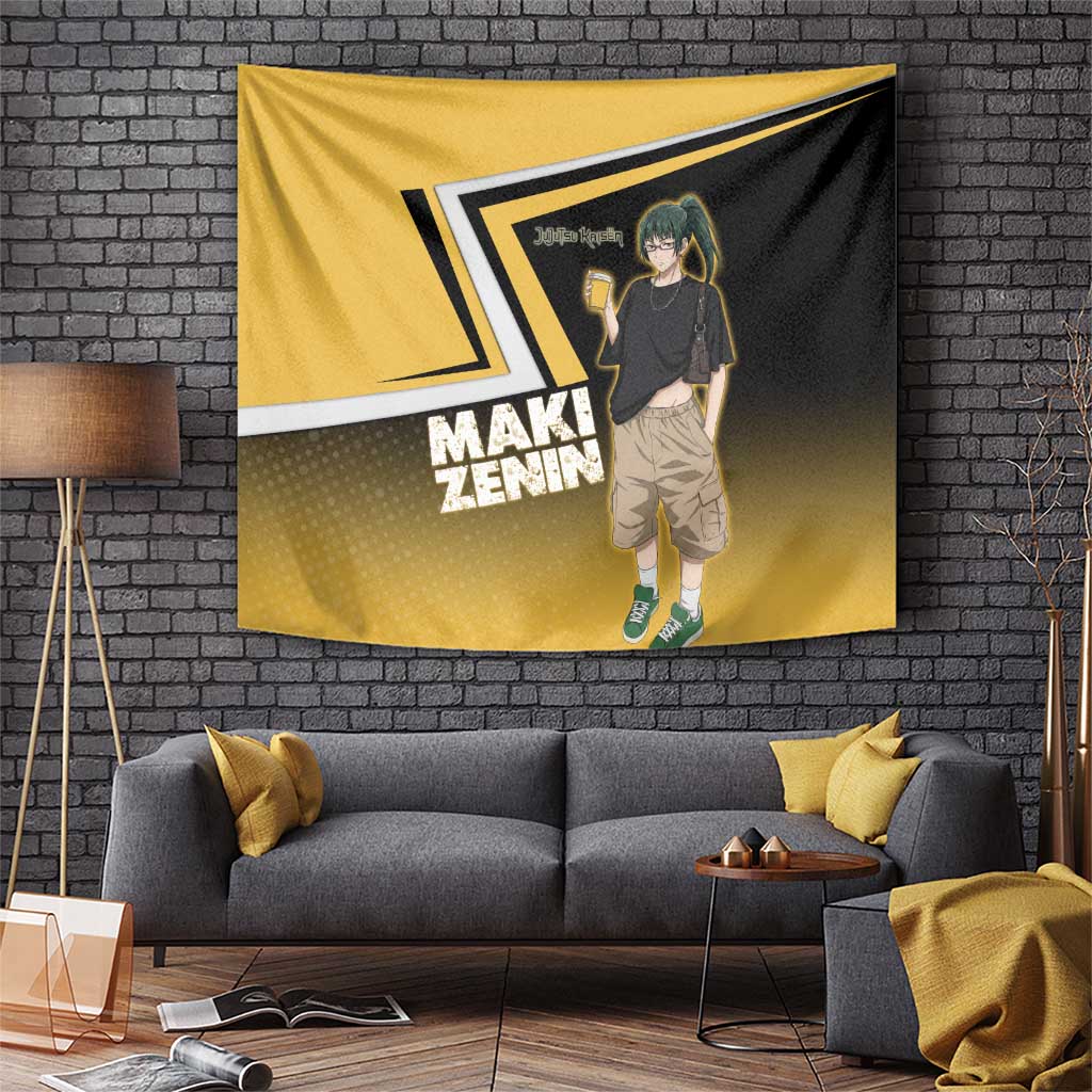 Maki Zenin Tapestry Jujutsu Kaisen Streetwear Style
