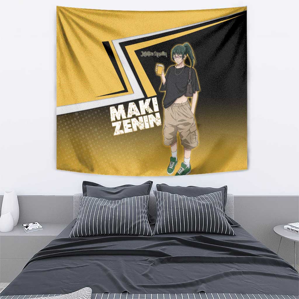 Maki Zenin Tapestry Jujutsu Kaisen Streetwear Style