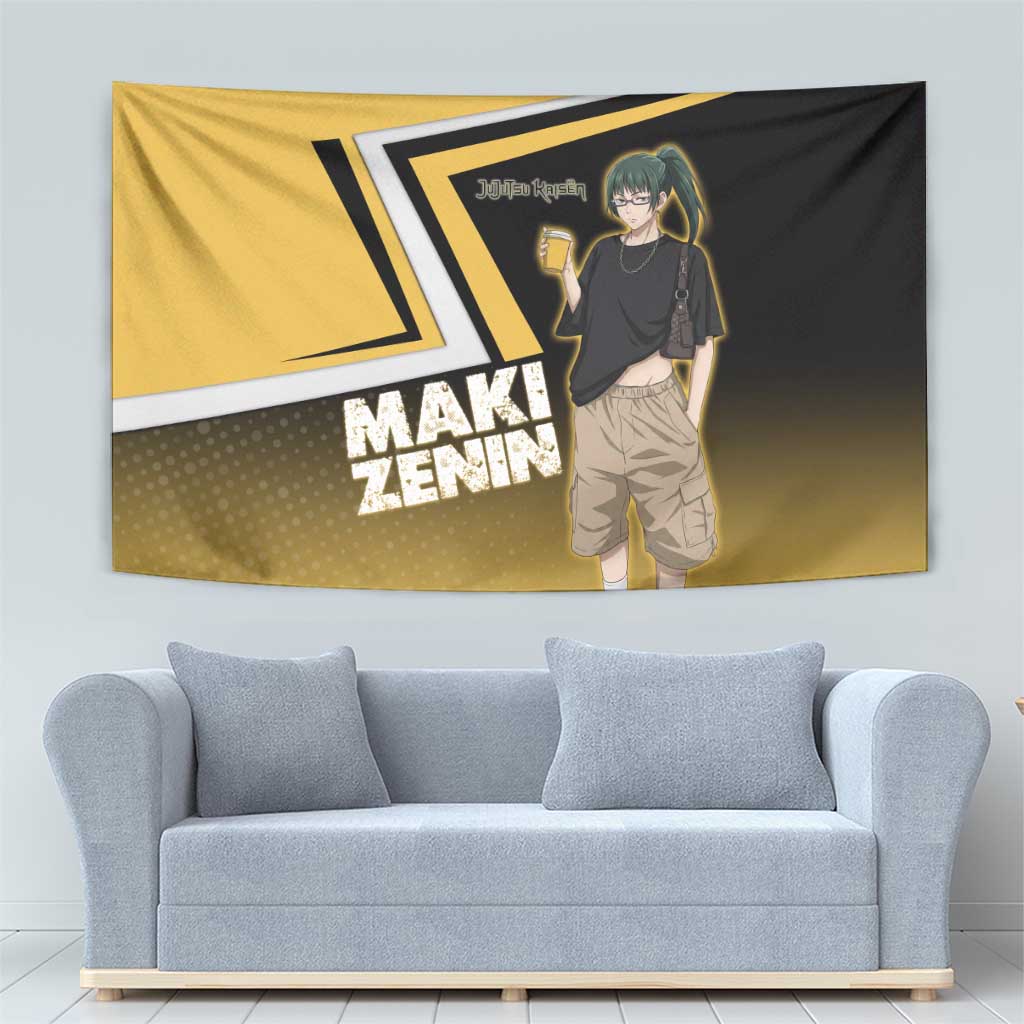 Maki Zenin Tapestry Jujutsu Kaisen Streetwear Style