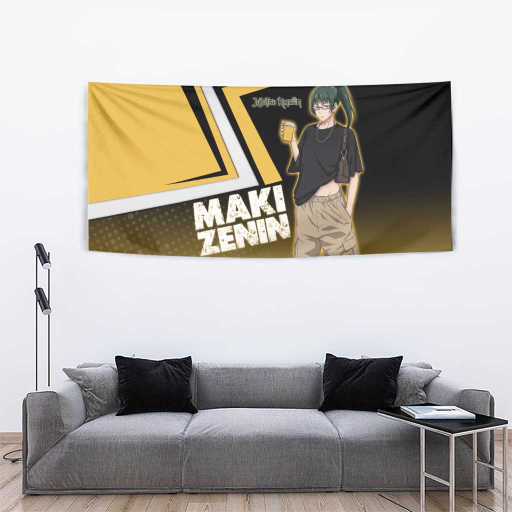 Maki Zenin Tapestry Jujutsu Kaisen Streetwear Style