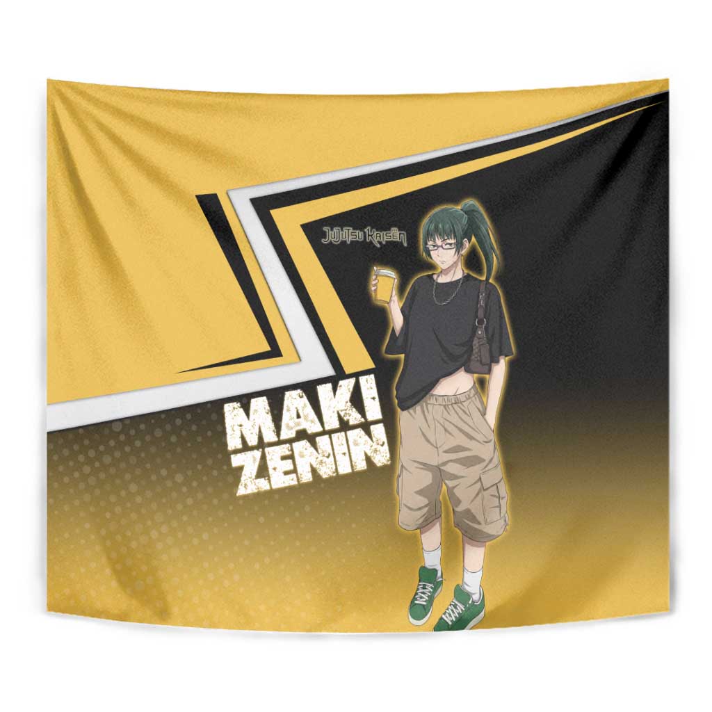 Maki Zenin Tapestry Jujutsu Kaisen Streetwear Style