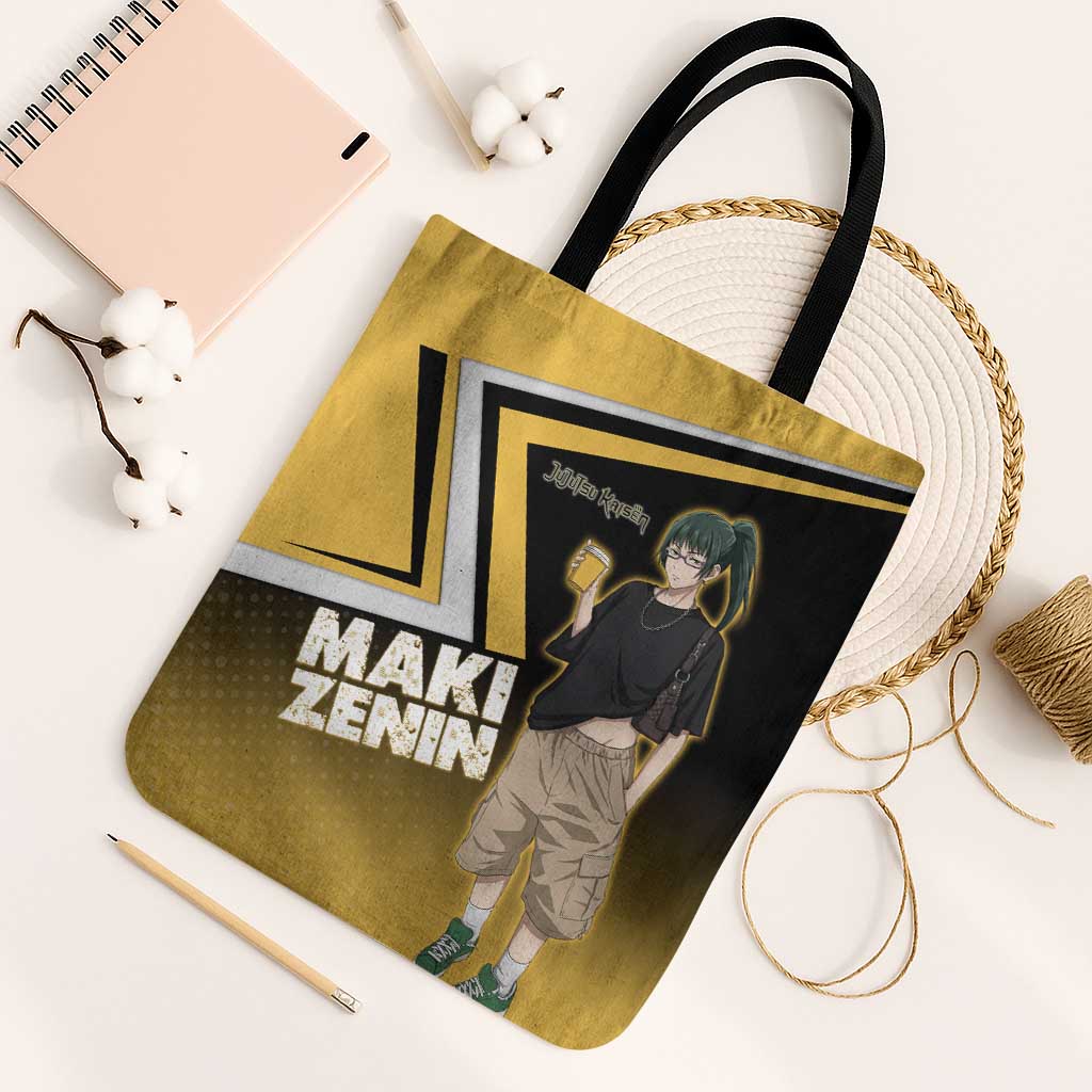Maki Zenin Tote Bag Jujutsu Kaisen Streetwear Style