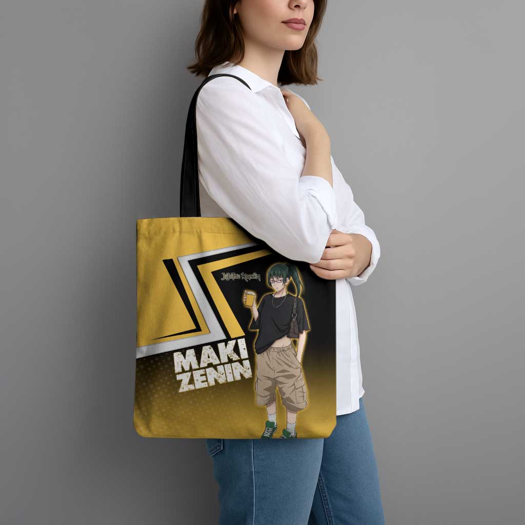 Maki Zenin Tote Bag Jujutsu Kaisen Streetwear Style