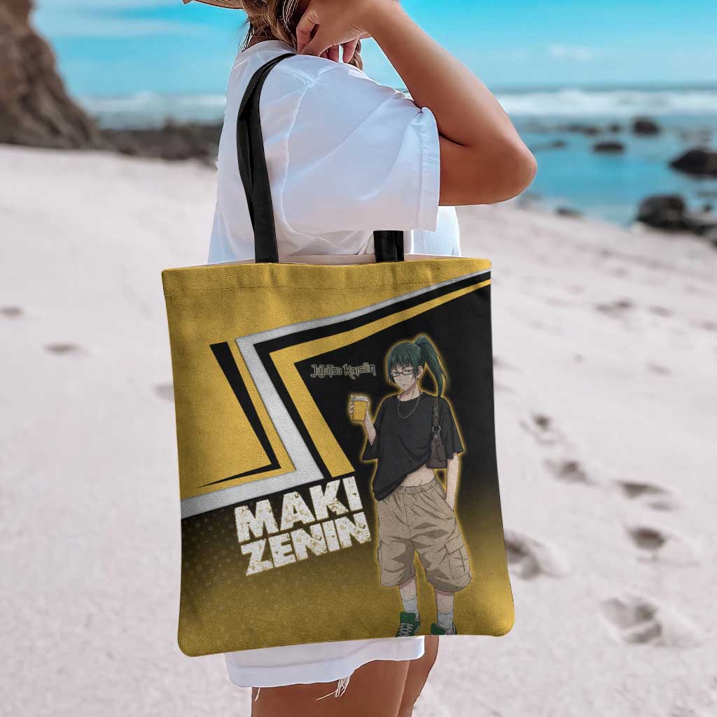 Maki Zenin Tote Bag Jujutsu Kaisen Streetwear Style