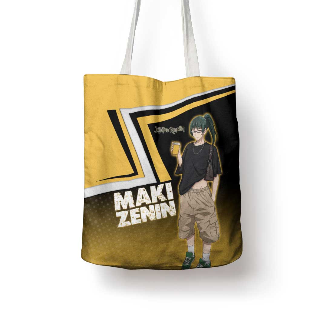 Maki Zenin Tote Bag Jujutsu Kaisen Streetwear Style