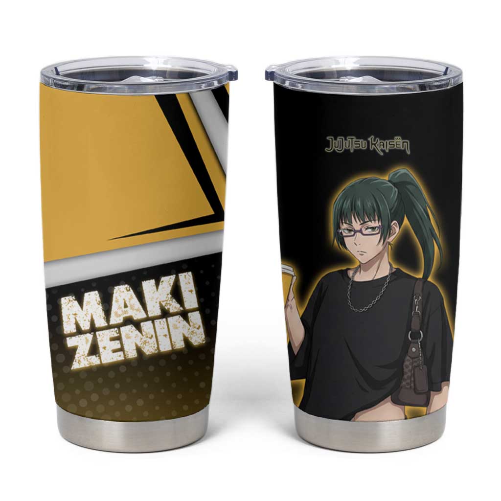Maki Zenin Tumbler Cup Jujutsu Kaisen Streetwear Style