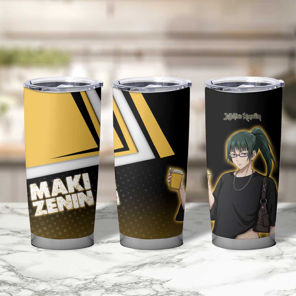Maki Zenin Tumbler Cup Jujutsu Kaisen Streetwear Style