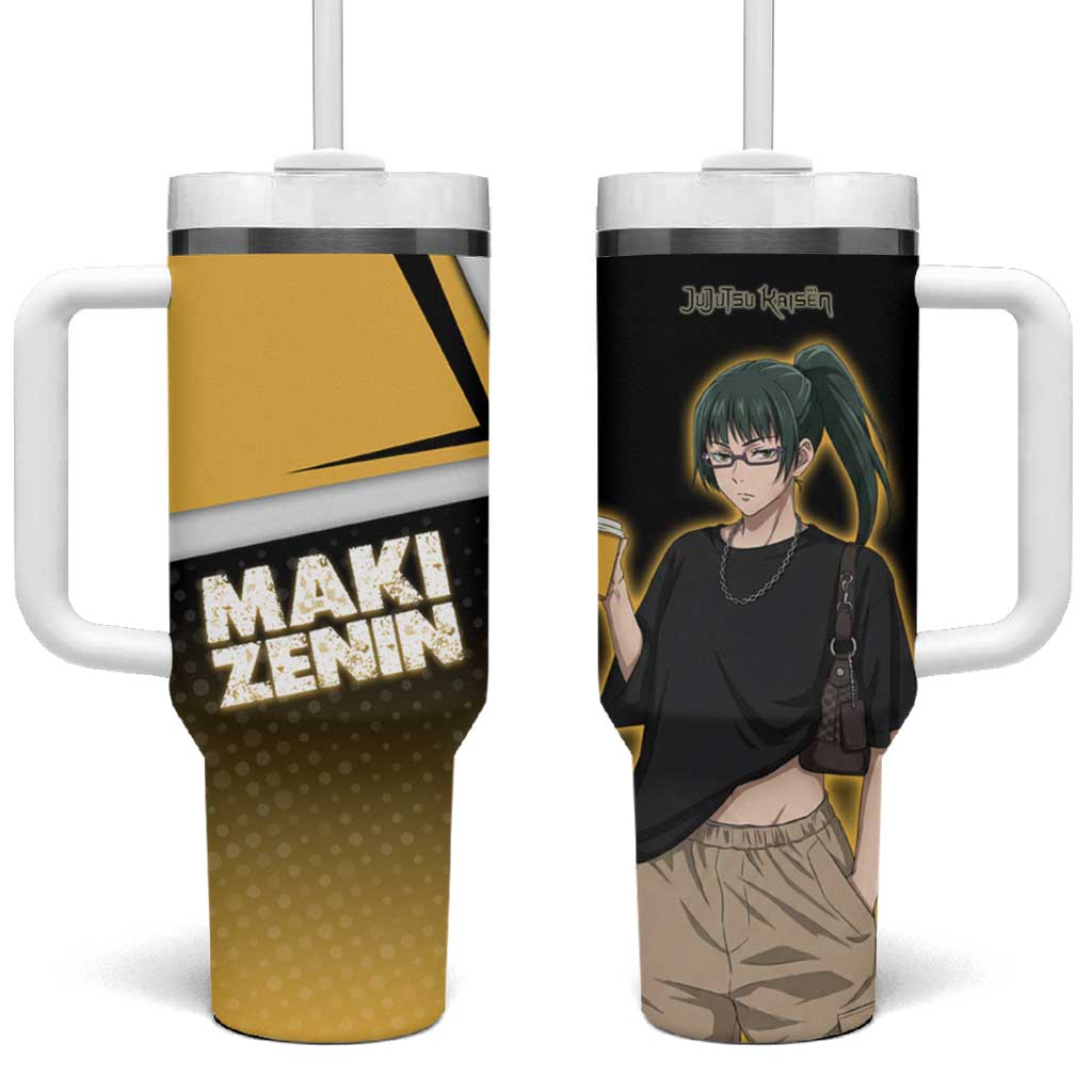 Maki Zenin Tumbler With Handle Jujutsu Kaisen Streetwear Style