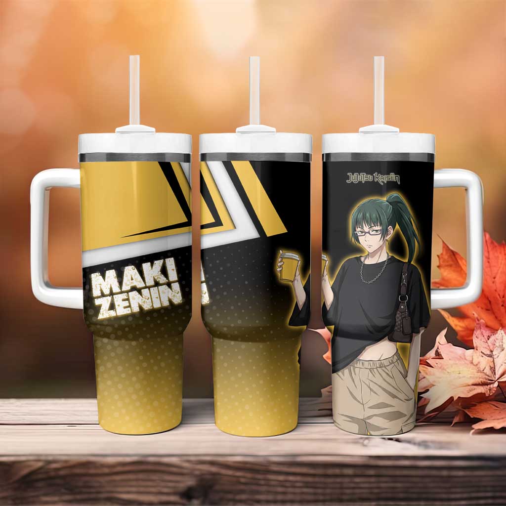 Maki Zenin Tumbler With Handle Jujutsu Kaisen Streetwear Style