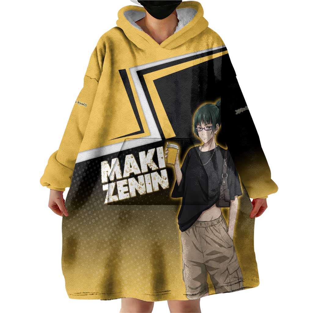 Maki Zenin Wearable Blanket Hoodie Jujutsu Kaisen Streetwear Style