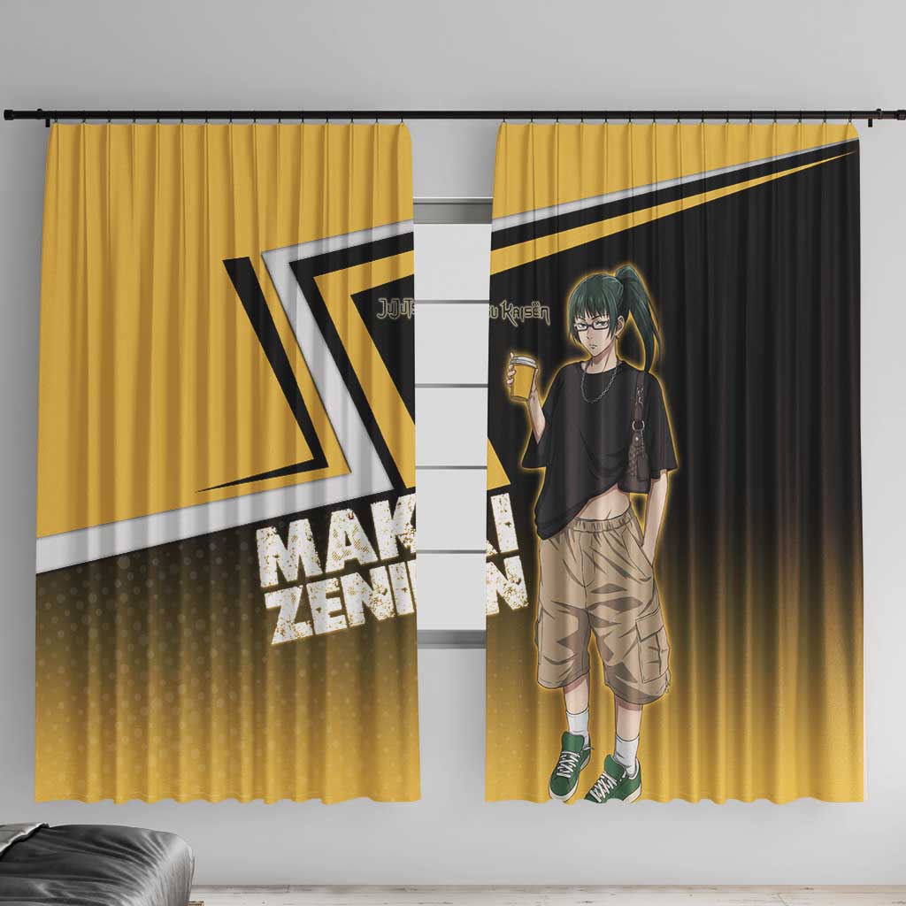 Maki Zenin Window Curtain Jujutsu Kaisen Streetwear Style