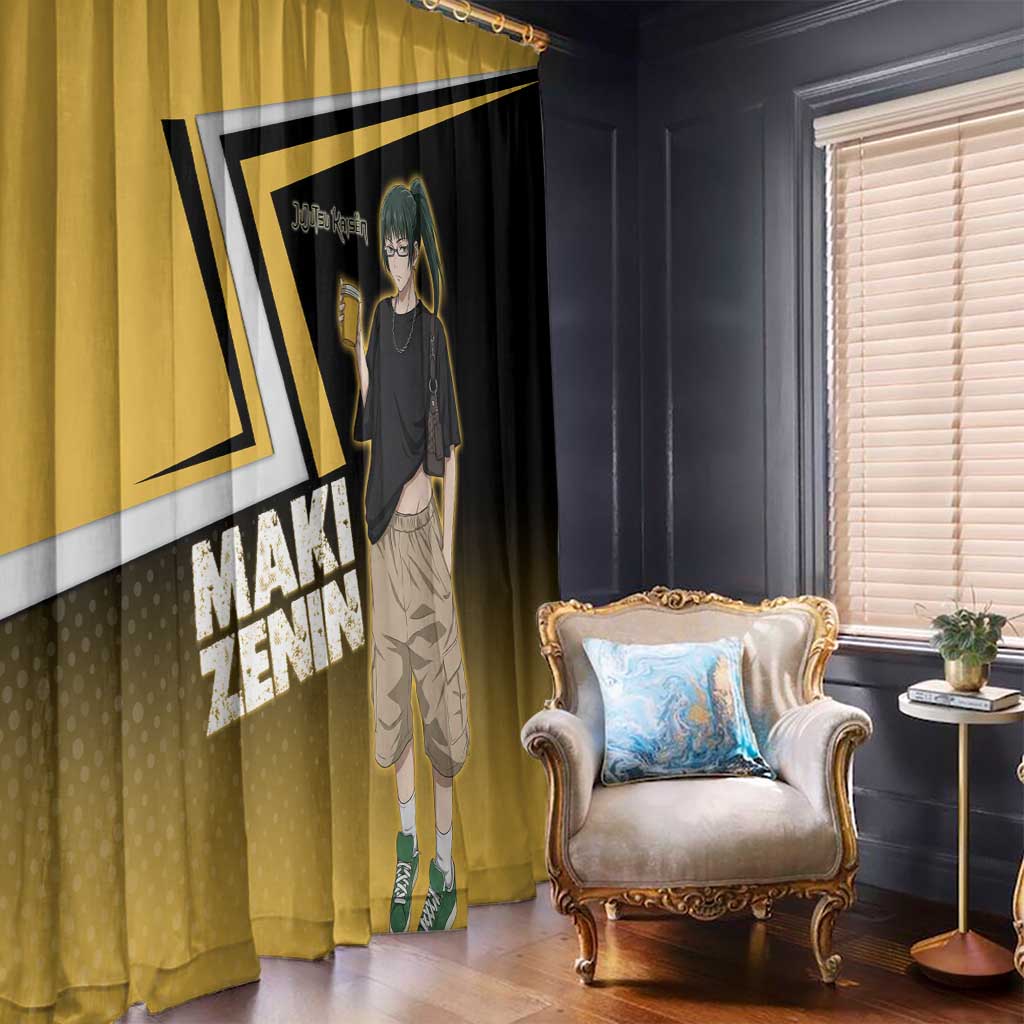 Maki Zenin Window Curtain Jujutsu Kaisen Streetwear Style