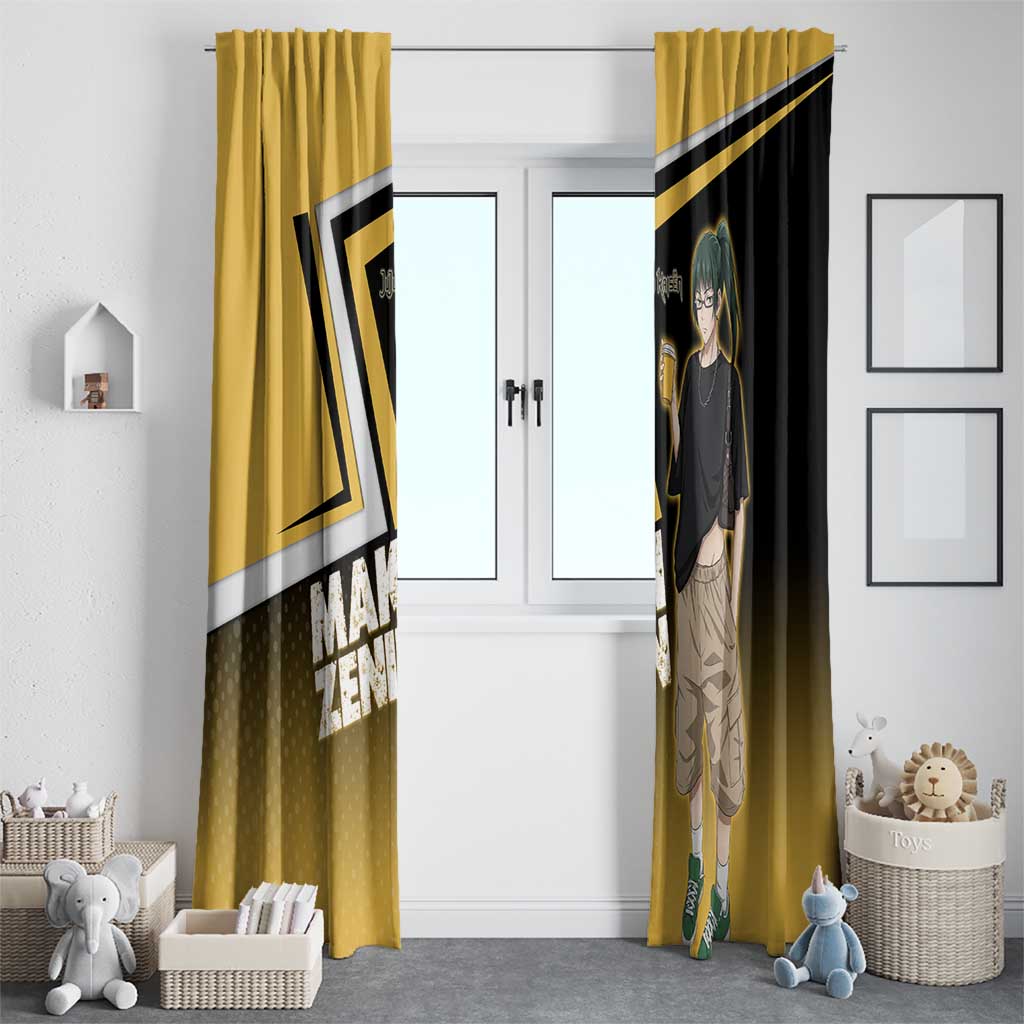 Maki Zenin Window Curtain Jujutsu Kaisen Streetwear Style