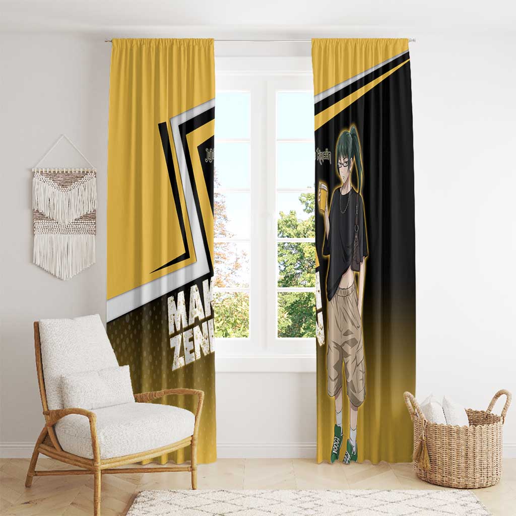 Maki Zenin Window Curtain Jujutsu Kaisen Streetwear Style