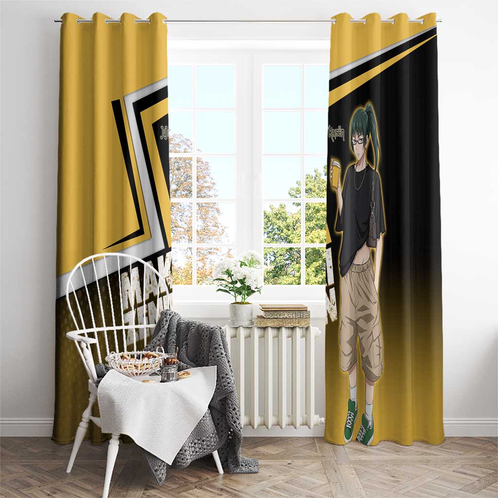 Maki Zenin Window Curtain Jujutsu Kaisen Streetwear Style