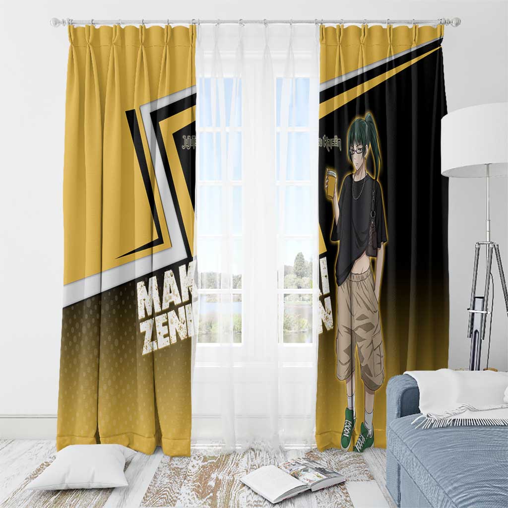 Maki Zenin Window Curtain Jujutsu Kaisen Streetwear Style