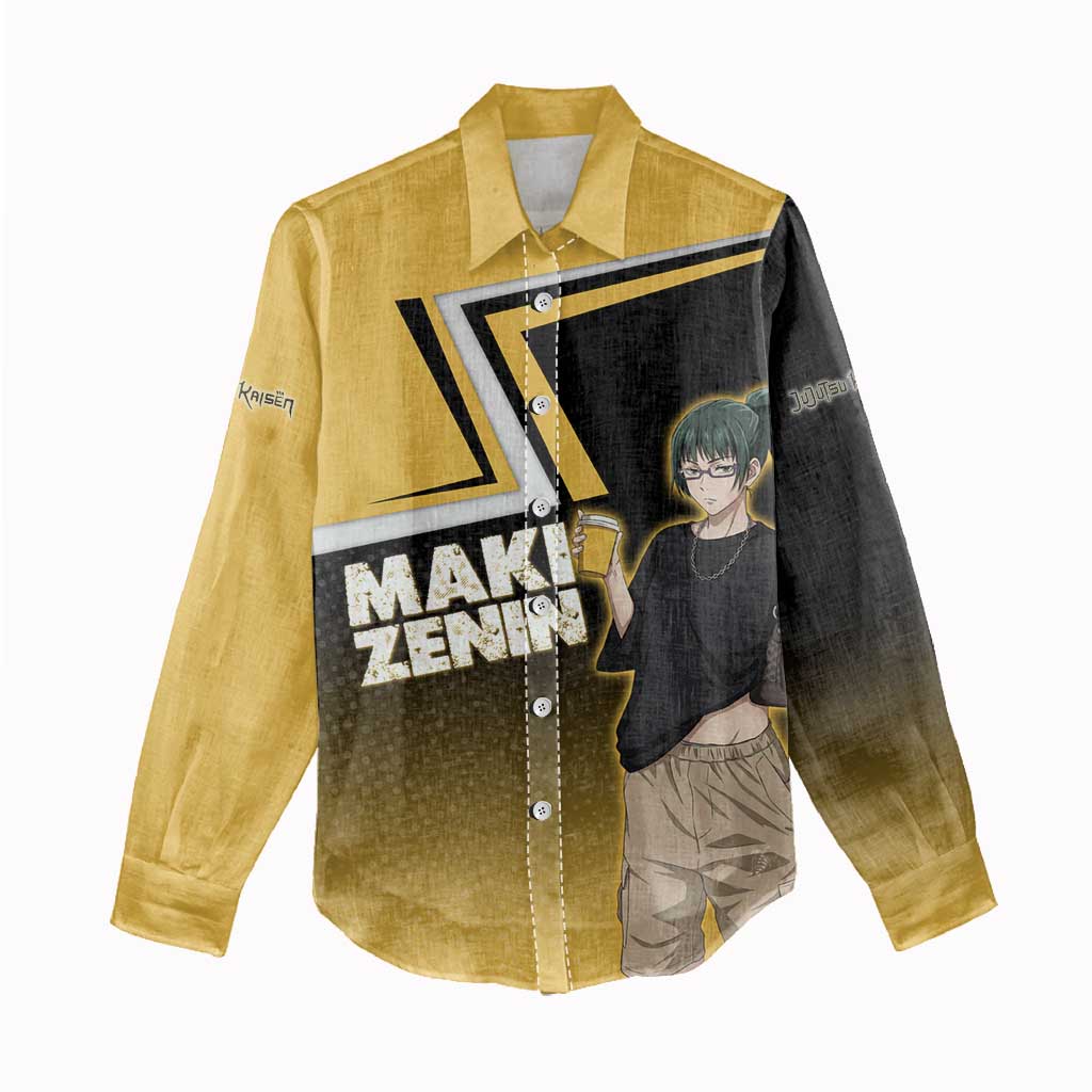 Maki Zenin Women Casual Shirt Jujutsu Kaisen Streetwear Style