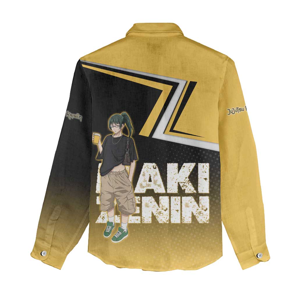 Maki Zenin Women Casual Shirt Jujutsu Kaisen Streetwear Style