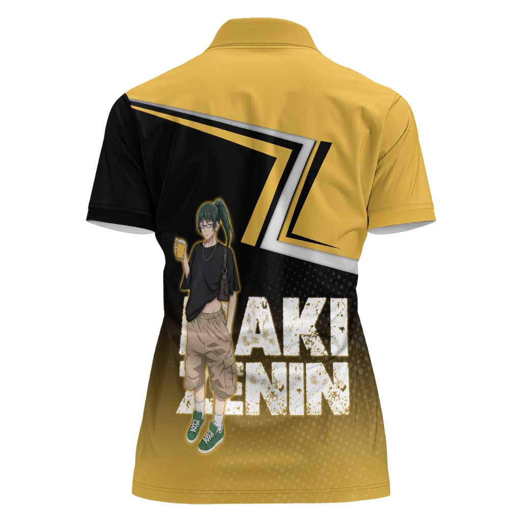 Maki Zenin Women Polo Shirt Jujutsu Kaisen Streetwear Style