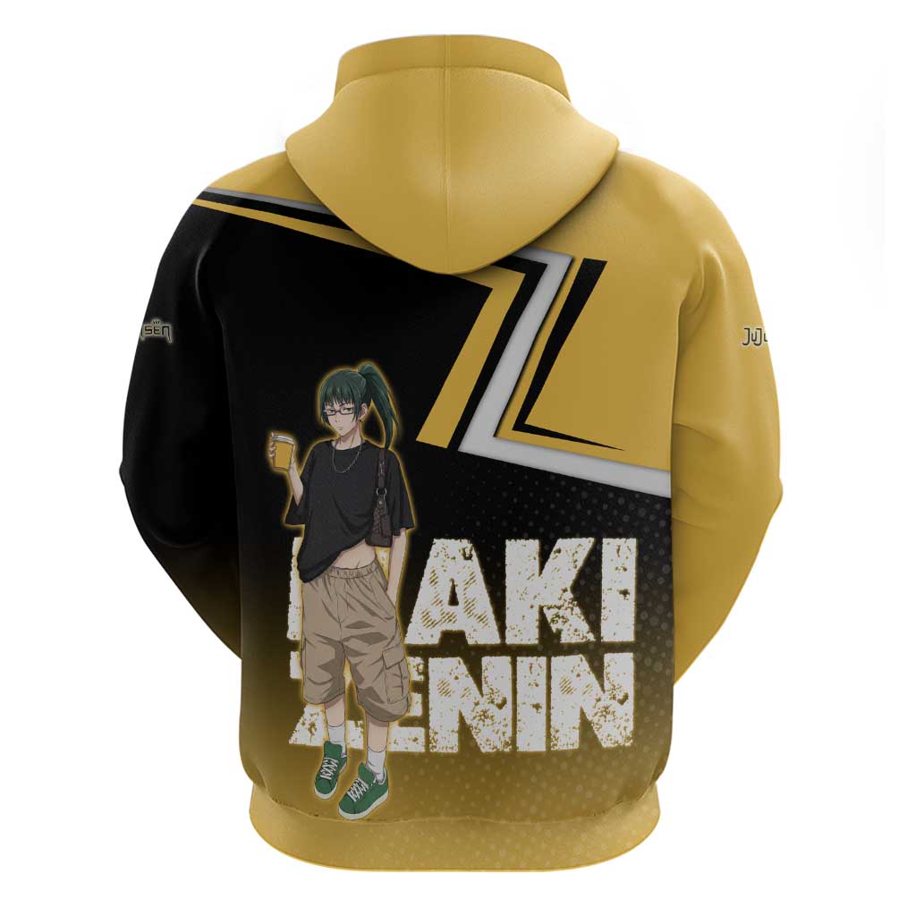 Maki Zenin Zip Hoodie Jujutsu Kaisen Streetwear Style