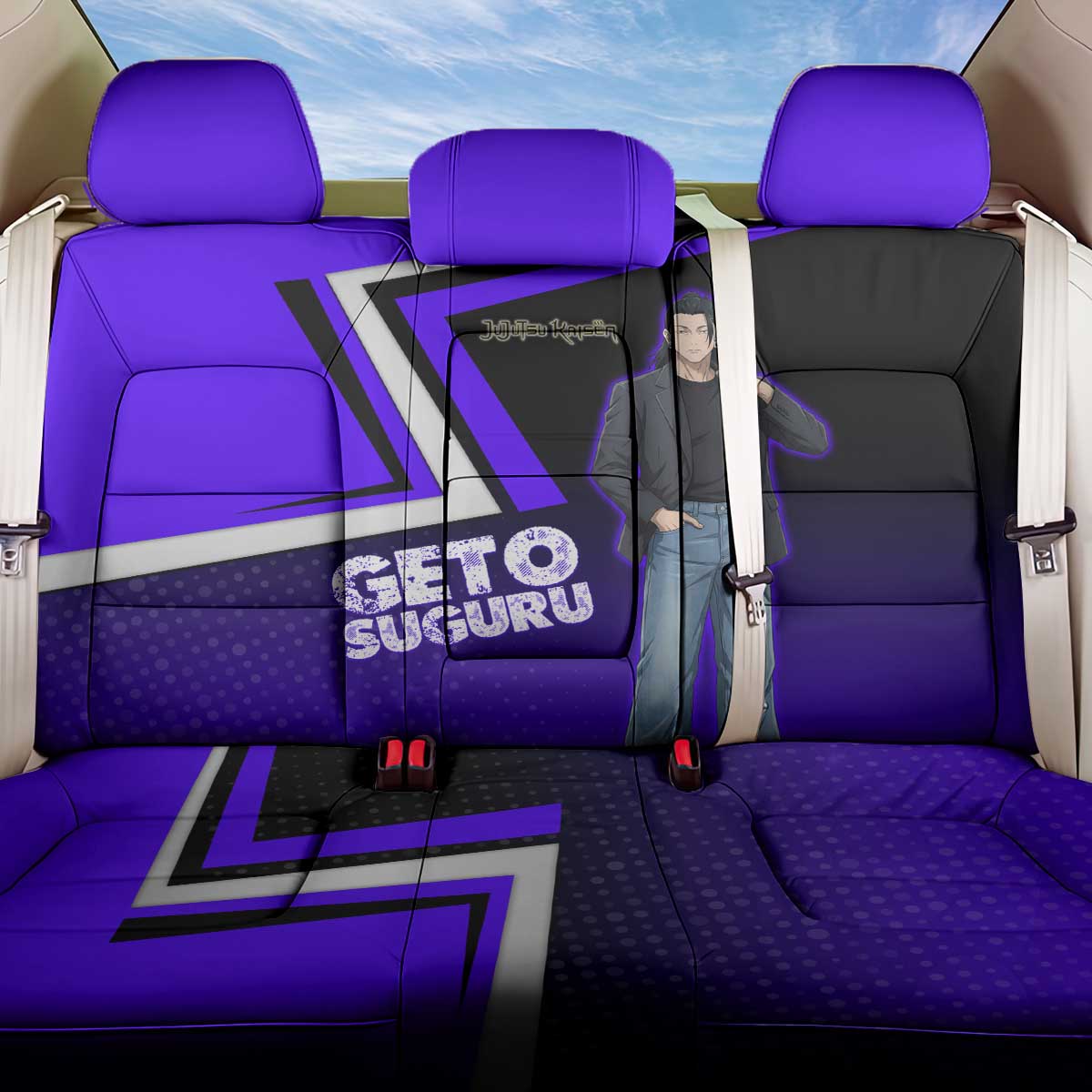 Geto Suguru Back Car Seat Cover Jujutsu Kaisen Casual Suit Look