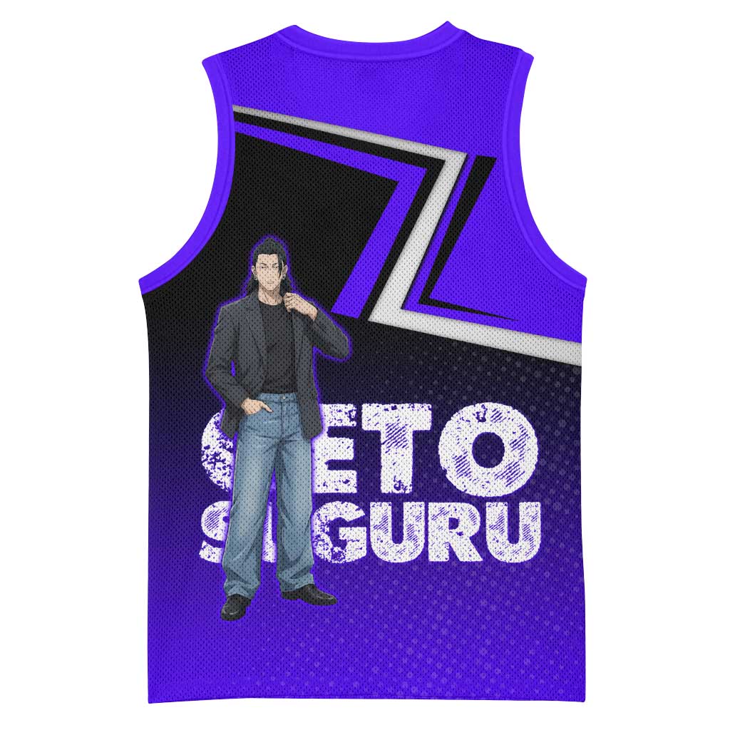 Geto Suguru Basketball Jersey Jujutsu Kaisen Casual Suit Look