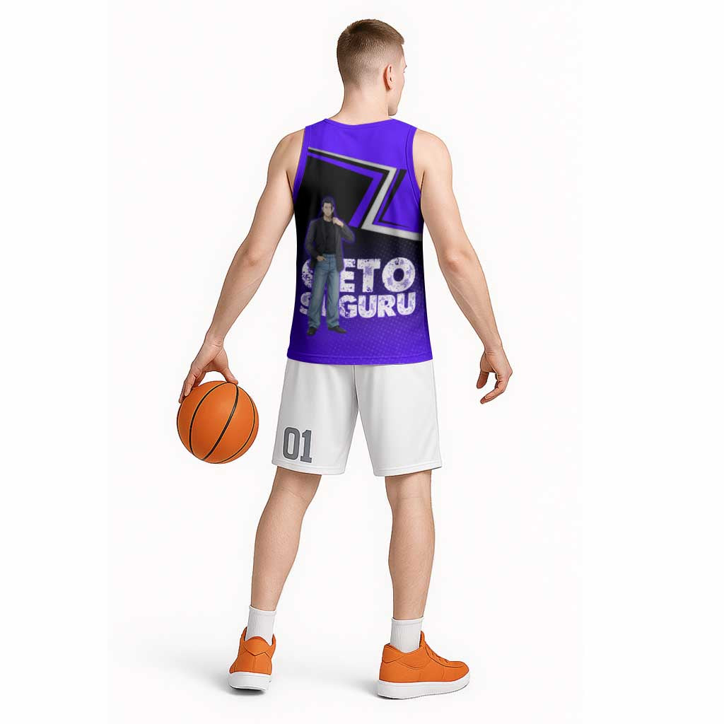 Geto Suguru Basketball Jersey Jujutsu Kaisen Casual Suit Look