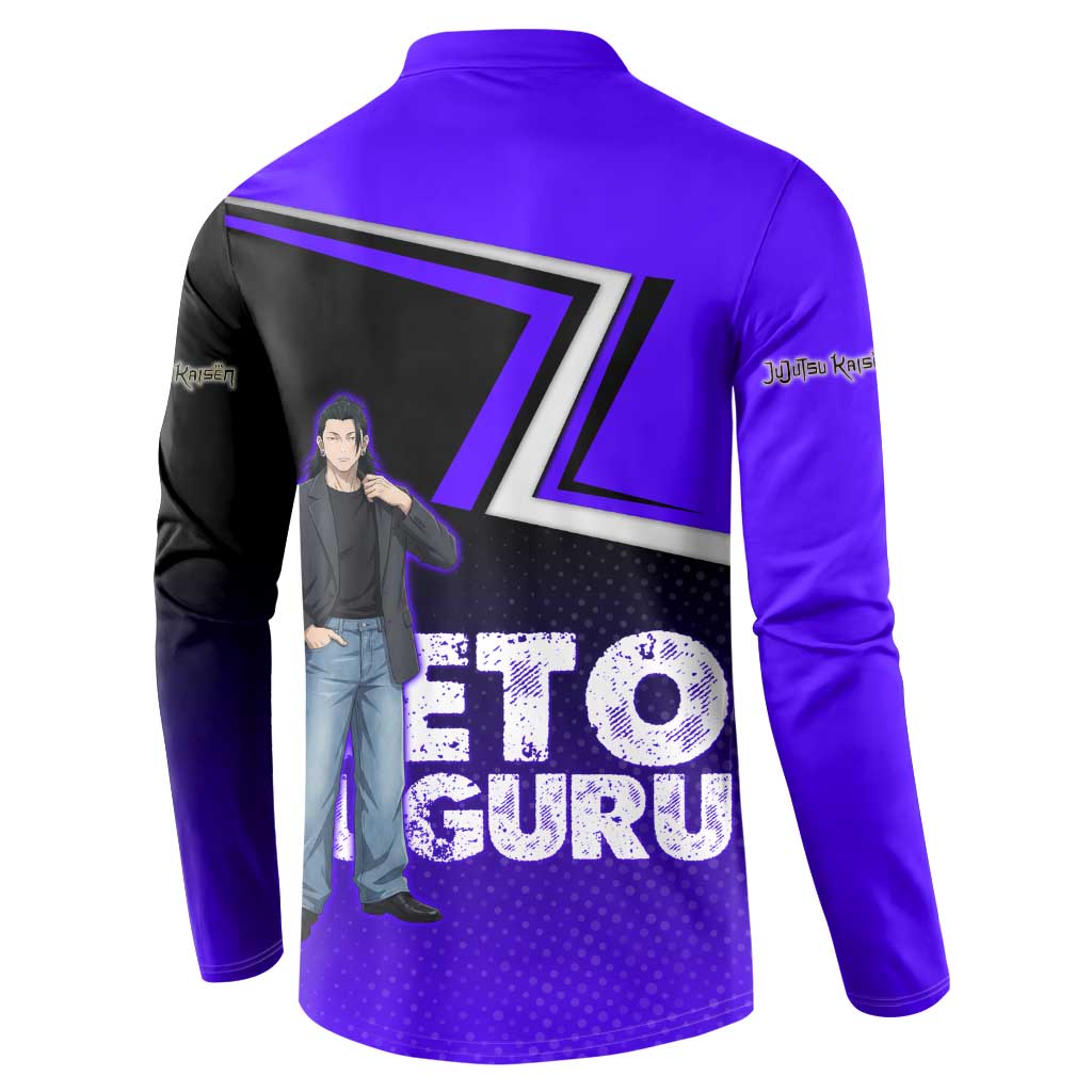 Geto Suguru Button Sweatshirt Jujutsu Kaisen Casual Suit Look