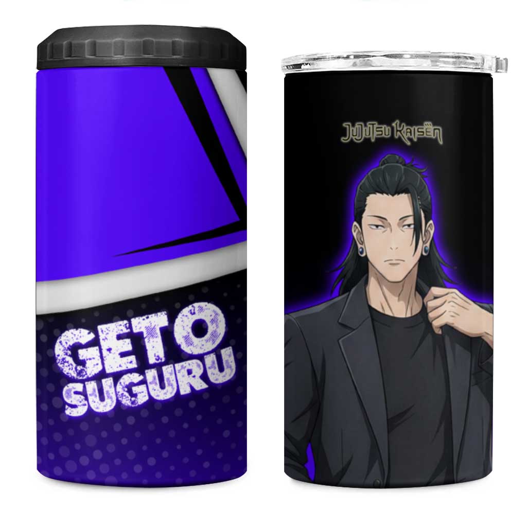 Geto Suguru 4 in 1 Can Cooler Tumbler Jujutsu Kaisen Casual Suit Look