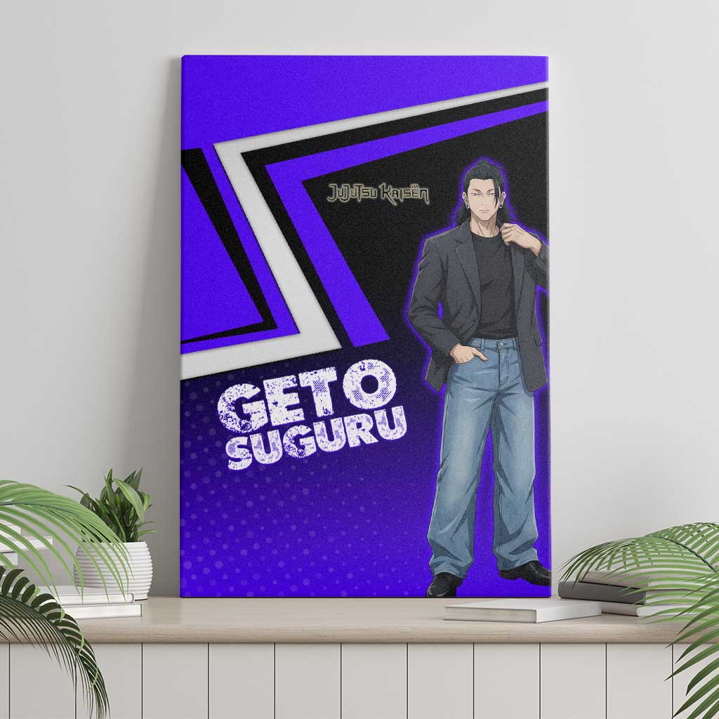 Geto Suguru Canvas Wall Art Jujutsu Kaisen Casual Suit Look