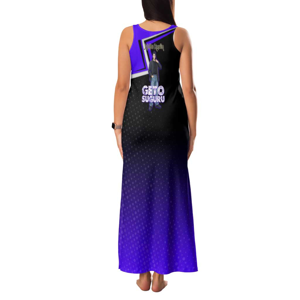 Geto Suguru Family Matching Tank Maxi Dress and Hawaiian Shirt Jujutsu Kaisen Casual Suit Look