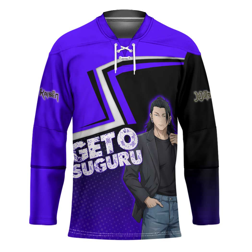 Geto Suguru Hockey Jersey Jujutsu Kaisen Casual Suit Look