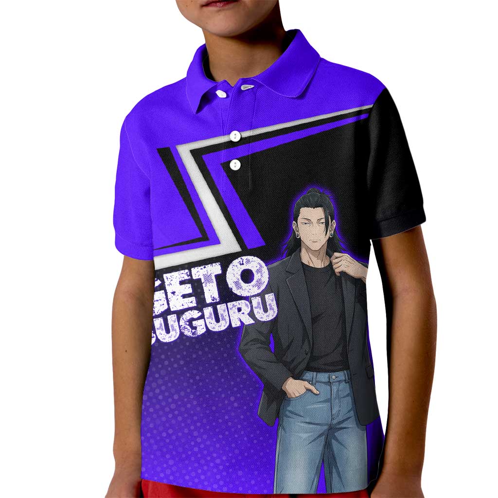 Geto Suguru Kid Polo Shirt Jujutsu Kaisen Casual Suit Look