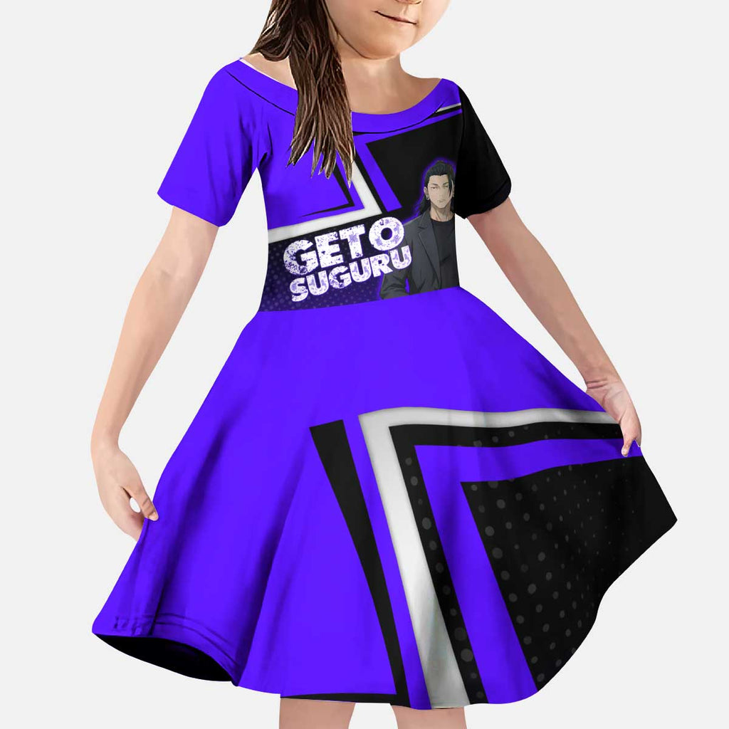 Geto Suguru Kid Short Sleeve Dress Jujutsu Kaisen Casual Suit Look