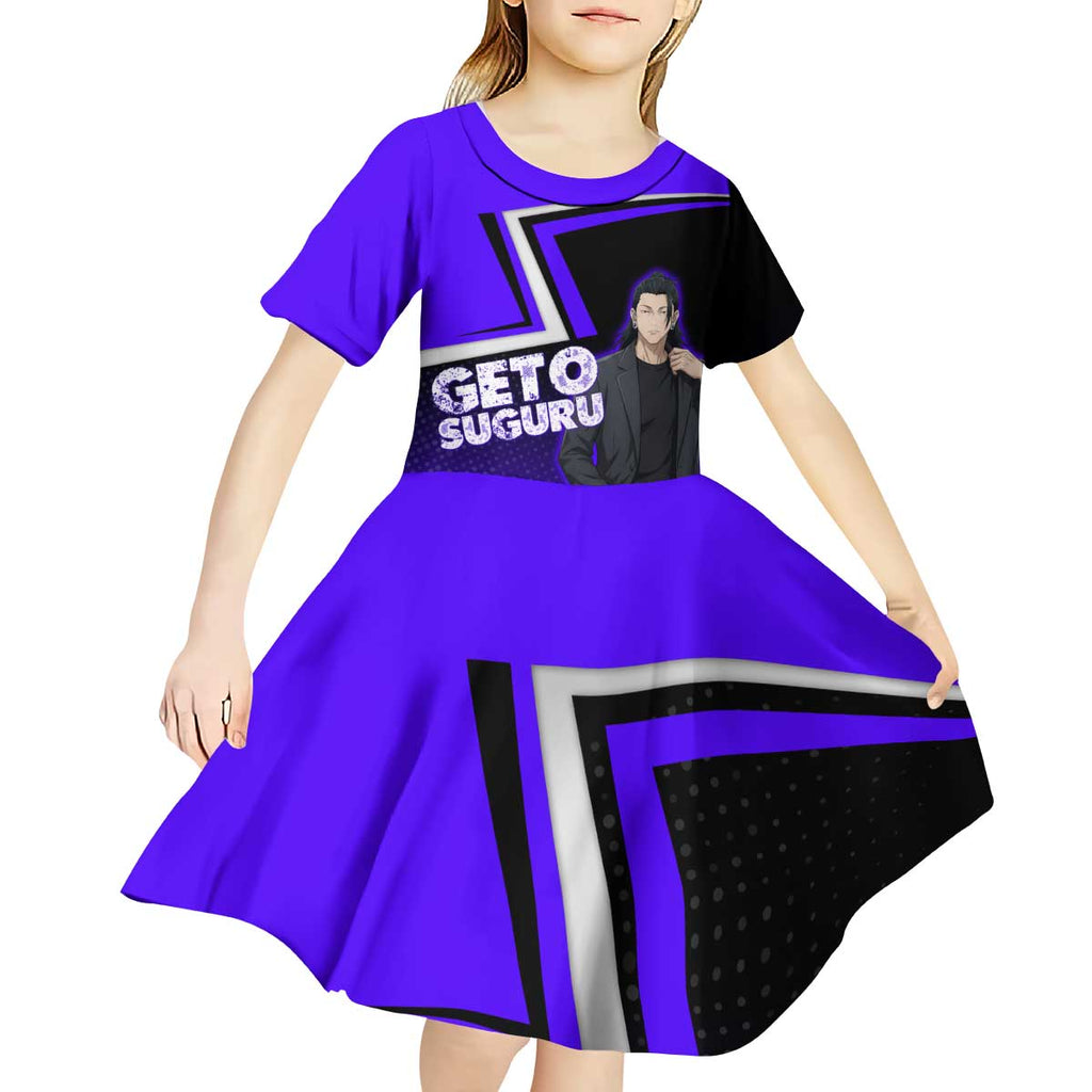 Geto Suguru Kid Short Sleeve Dress Jujutsu Kaisen Casual Suit Look