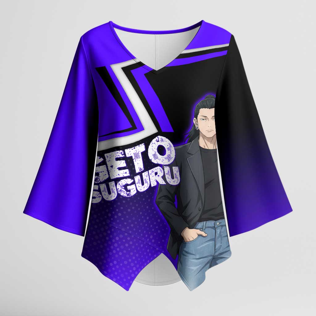 Geto Suguru Kimono Sleeve Blouse Jujutsu Kaisen Casual Suit Look
