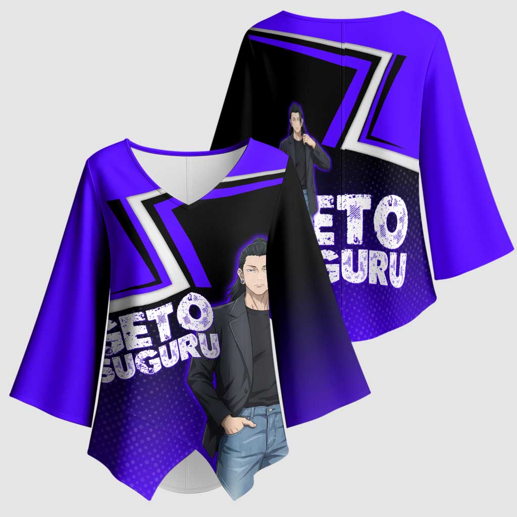 Geto Suguru Kimono Sleeve Blouse Jujutsu Kaisen Casual Suit Look