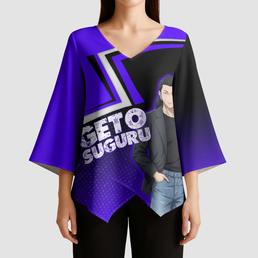 Geto Suguru Kimono Sleeve Blouse Jujutsu Kaisen Casual Suit Look
