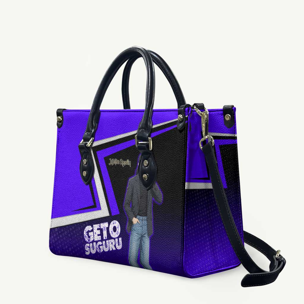 Geto Suguru Leather Bag Jujutsu Kaisen Casual Suit Look
