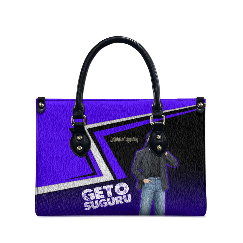 Geto Suguru Leather Bag Jujutsu Kaisen Casual Suit Look