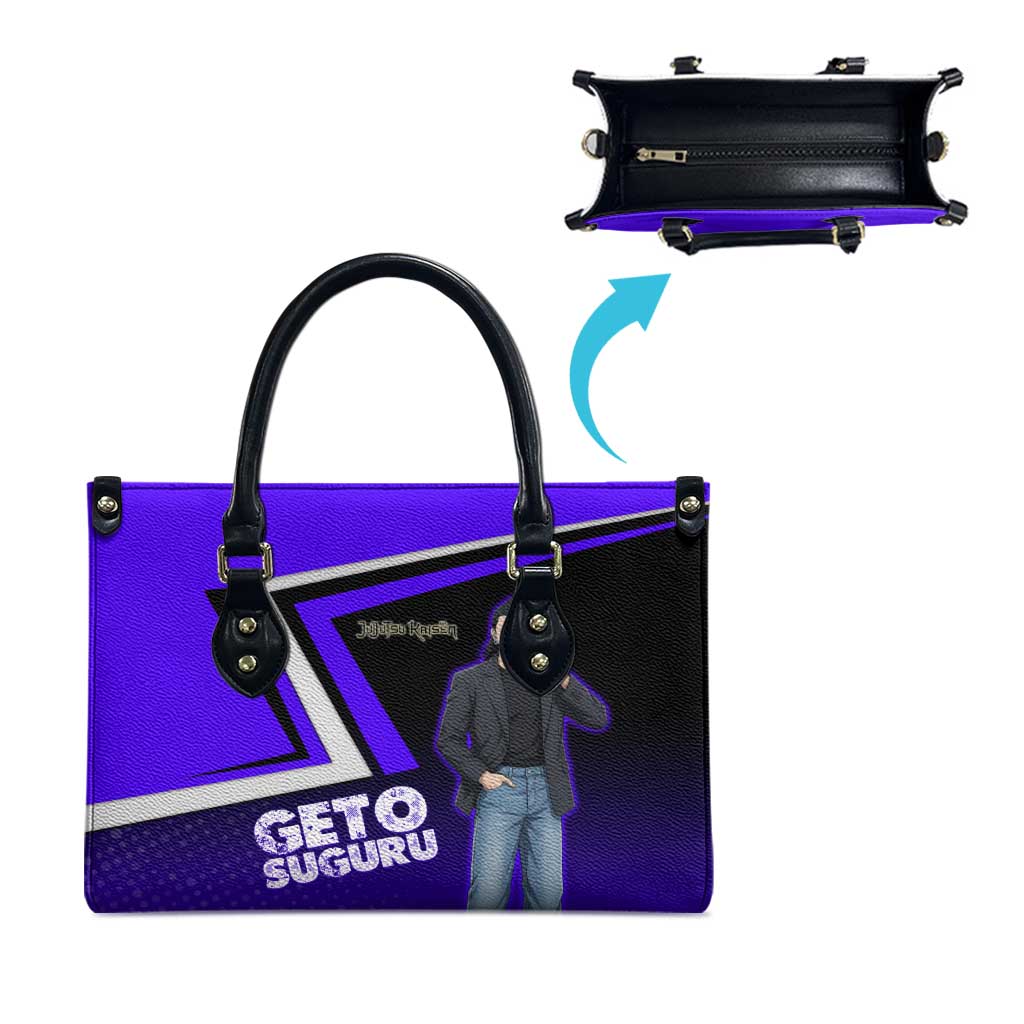 Geto Suguru Leather Bag Jujutsu Kaisen Casual Suit Look