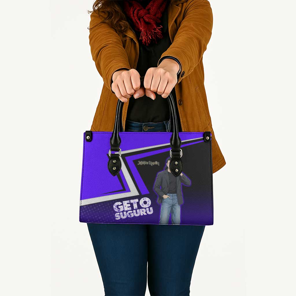 Geto Suguru Leather Bag Jujutsu Kaisen Casual Suit Look