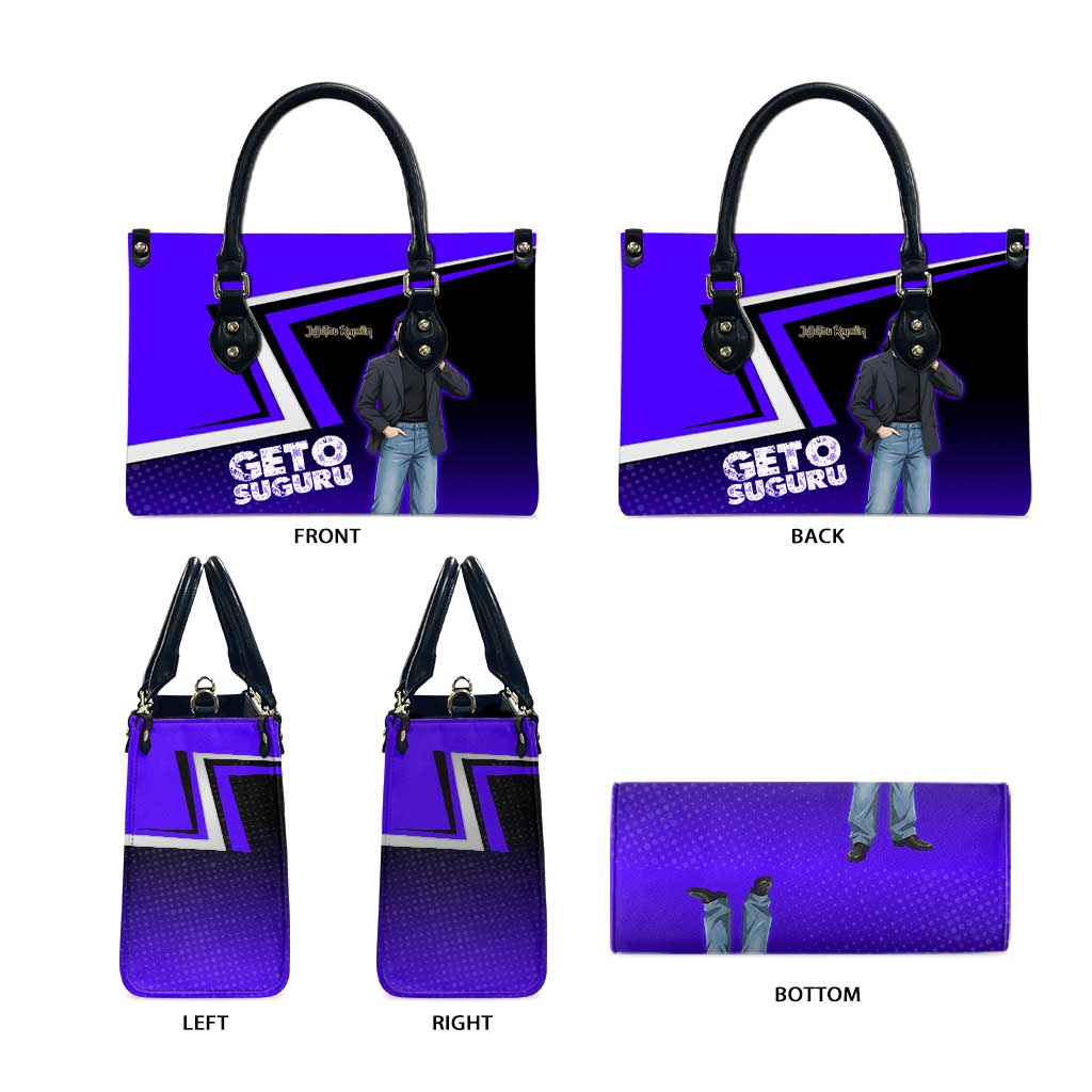 Geto Suguru Leather Bag Jujutsu Kaisen Casual Suit Look