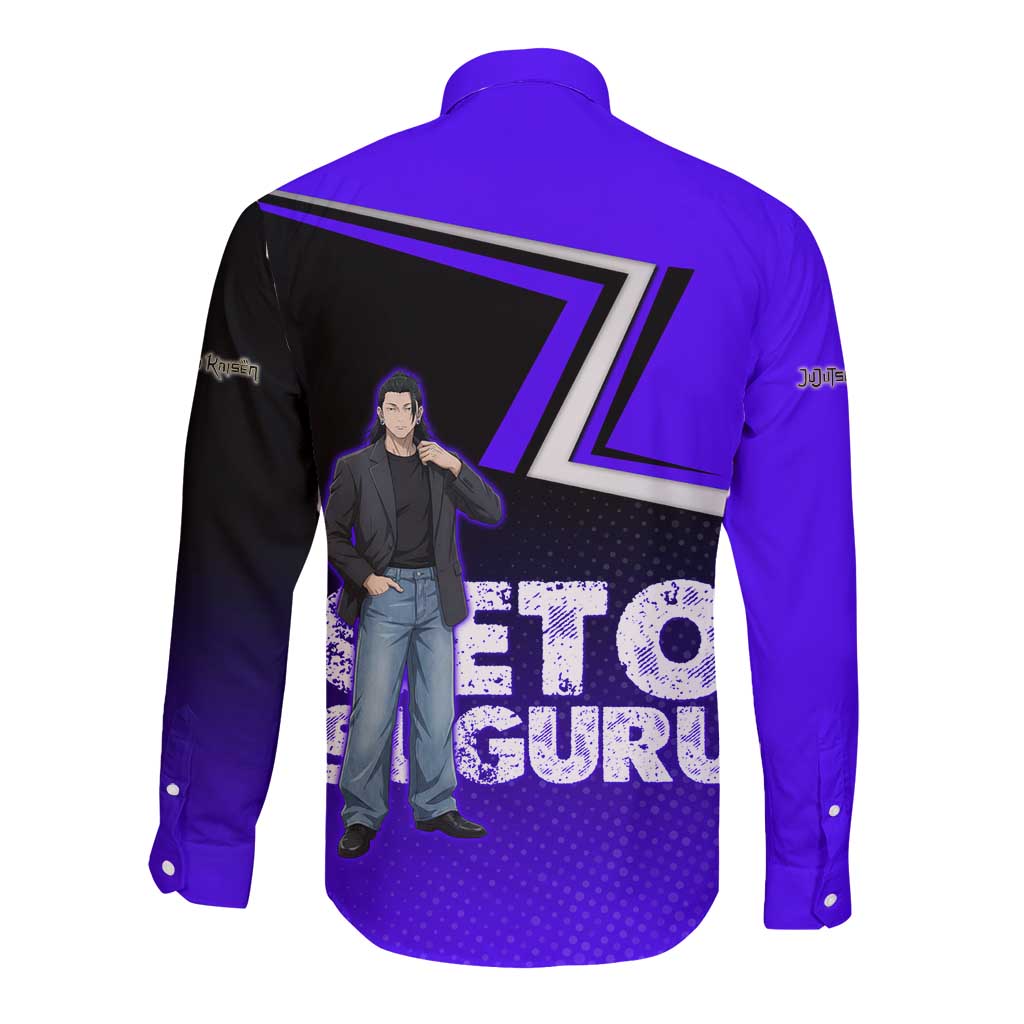 Geto Suguru Long Sleeve Button Shirt Jujutsu Kaisen Casual Suit Look