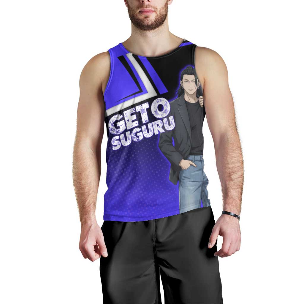 Geto Suguru Men Tank Top Jujutsu Kaisen Casual Suit Look