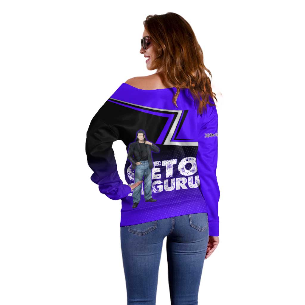 Geto Suguru Off Shoulder Sweater Jujutsu Kaisen Casual Suit Look