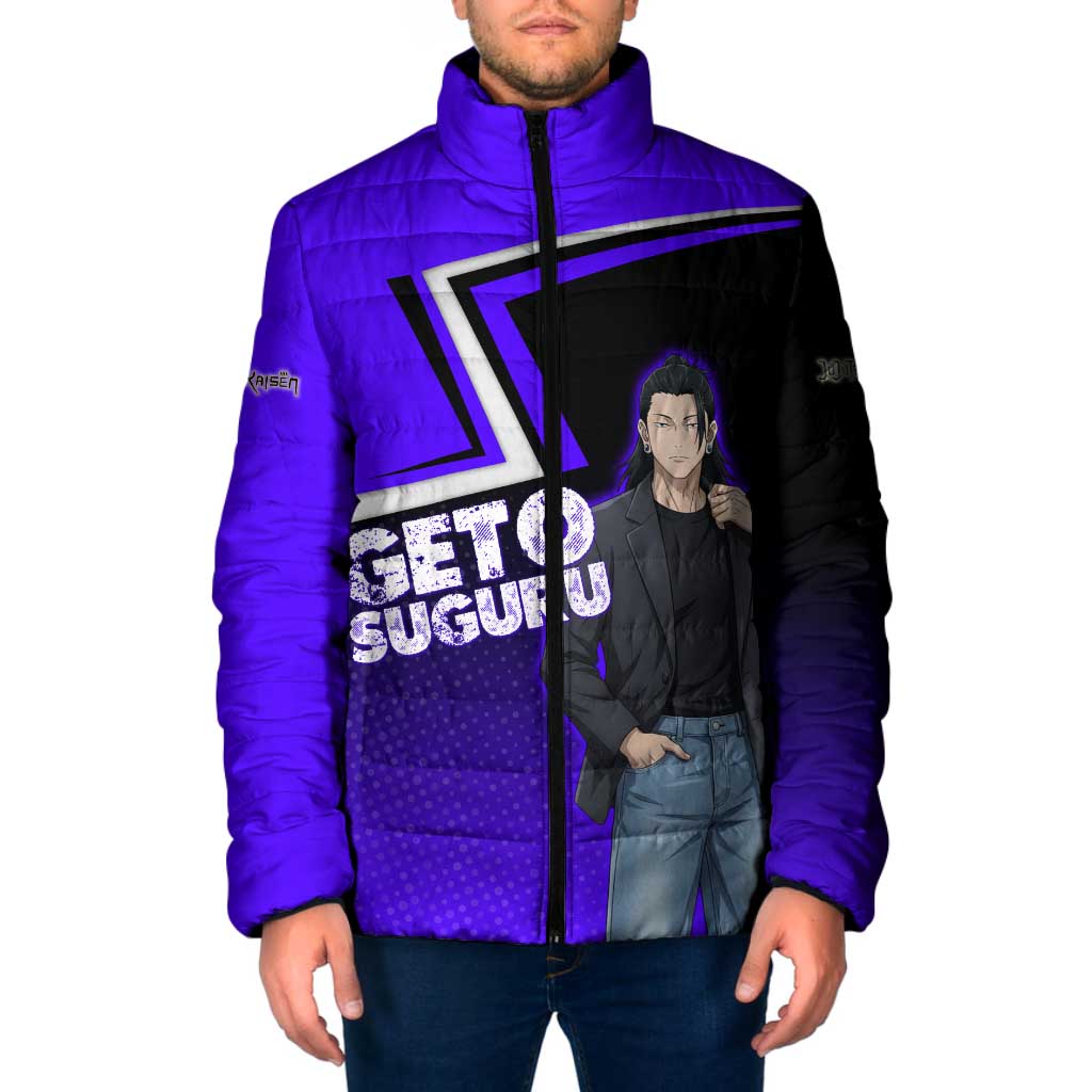 Geto Suguru Padded Jacket Jujutsu Kaisen Casual Suit Look