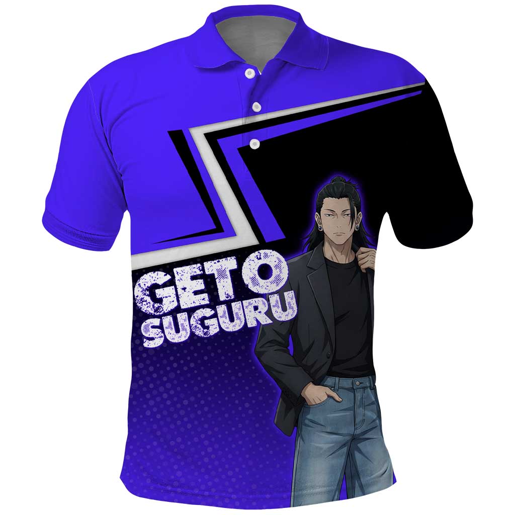 Geto Suguru Polo Shirt Jujutsu Kaisen Casual Suit Look